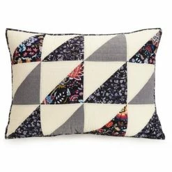 Promo 🧨 3pc Foxwood Flying Geese Reversible Quilt Set - Vera Bradley Gray ❤️ -Bedding Sets & Collections Sales Shop unnamed file 17399