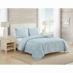 Best Pirce ✔️ Full/Queen Turtle Cove Quilt & Sham Set Light Turquoise/Aqua - Tommy Bahama 👏 -Bedding Sets & Collections Sales Shop unnamed file 17408