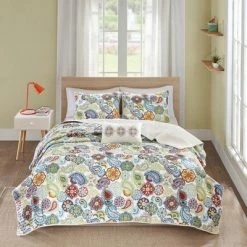 Buy 😀 Mi Zone Tula Quilted Coverlet Set Multi-colored 🔔 -Bedding Sets & Collections Sales Shop unnamed file 17434