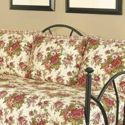 Best reviews of π Cream Floral Norfolk Reversible Quilt Set (Daybed) 5pc - Waverly β¨