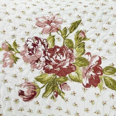 Best Sale π Modern Heirloom King Loretta Quilt Set White/Blue π 2 Best Sale π Modern Heirloom King Loretta Quilt Set White/Blue π - Image 2