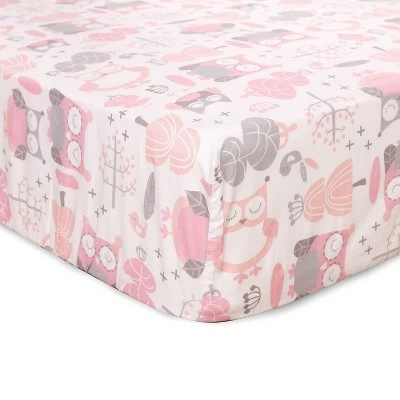 New π Night Owl Pink 5-Piece Crib Bedding Set - Levtex Baby π 2 New π Night Owl Pink 5-Piece Crib Bedding Set - Levtex Baby π - Image 2