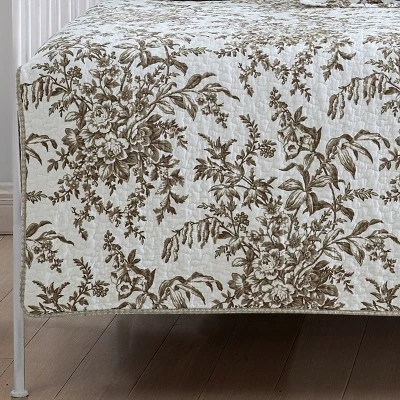 Deals π 39" X 75" Bedford Daybed Quilt & Sham Bonus Set Brown - Laura Ashley π 3 Deals π 39" X 75" Bedford Daybed Quilt & Sham Bonus Set Brown - Laura Ashley π - Image 3