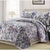 Best Sale 🔥 Floris Digital Printed Oversized Velvet Quilt Set - Tribeca Living Multicolored 😀