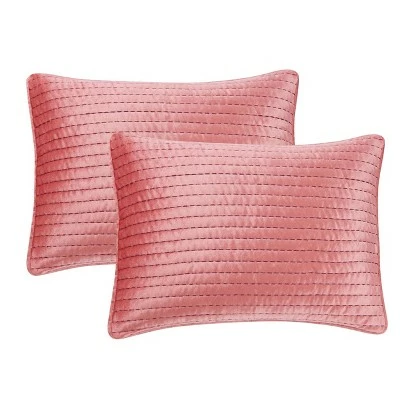 Coupon ✨ Aviva Velvet Pick Stitch Quilt Set - Refinery29 Berry ⌛ 6 Coupon ✨ Aviva Velvet Pick Stitch Quilt Set - Refinery29 Berry ⌛ - Image 6