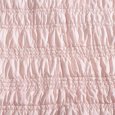 Deals π Scrunch Stripe Microfiber Quilt & Sham Set - Poppy & Fritz Pink π 4 Deals π Scrunch Stripe Microfiber Quilt & Sham Set - Poppy & Fritz Pink π - Image 4
