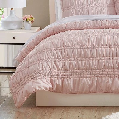 Deals π Scrunch Stripe Microfiber Quilt & Sham Set - Poppy & Fritz Pink π 6 Deals π Scrunch Stripe Microfiber Quilt & Sham Set - Poppy & Fritz Pink π - Image 6