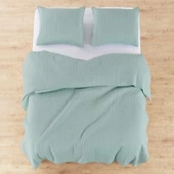 Promo 🌟 Cross Stitch Blue Haze Solid Quilt Set - Levtex Home ✔️ -Bedding Sets & Collections Sales Shop unnamed file 17734