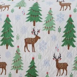 Buy ⌛ Great Bay Home Reversible Holiday Trees Printed Quilt Set Twin 😍 -Bedding Sets & Collections Sales Shop unnamed file 17757