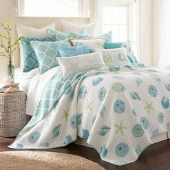 Hot Sale 🔔 Del Ray Quilt Set - One Twin Quilt and One Standard Sham - Levtex Home ❤️