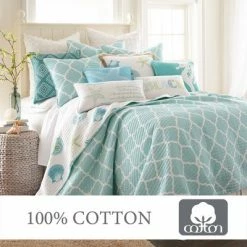 Hot Sale 🔔 Del Ray Quilt Set - One Twin Quilt and One Standard Sham - Levtex Home ❤️ -Bedding Sets & Collections Sales Shop unnamed file 17760