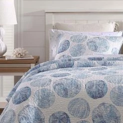 Cheapest 👏 Ocean Isle Cotton Quilt & Sham Set Blue - Tommy Bahama 🎁