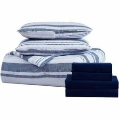 Hot Sale 😍 The Nesting Company Cedar 7 Piece Bed in a Bag Comforter Ultra Comfortable and Modern Set With 1 Reversible Comforter, 2 Shams, 1 Flat Sheet, 1 Fitted Sheet, 2 Pillow Cases 💯