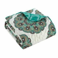 Best Pirce 🎉 Durnik Reversible Quilt Set - Idea Nuova Teal ✨ -Bedding Sets & Collections Sales Shop unnamed file 18019