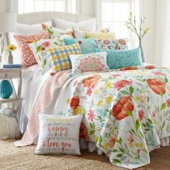 Brand new ✔️ Laurel Coral Quilt and Pillow Sham Set - Levtex Home 🎉 -Bedding Sets & Collections Sales Shop unnamed file 18036