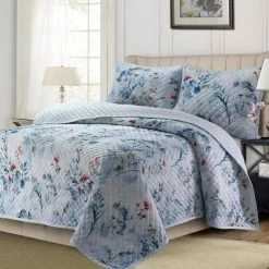 Top 10 β Iris Digital Printed Oversized Velvet Quilt Set - Tribeca Living Multicolored π