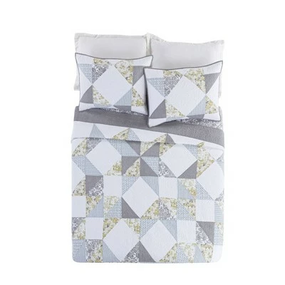 Promo π Reine Marie Quilt Set - Mary Jane's Home White/gray π 2 Promo π Reine Marie Quilt Set - Mary Jane's Home White/gray π - Image 2