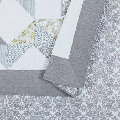 Promo π Reine Marie Quilt Set - Mary Jane's Home White/gray π 4 Promo π Reine Marie Quilt Set - Mary Jane's Home White/gray π - Image 4
