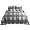 Best deal 👍 3 Pcs 100% Quality Polyester Plaid Pattern for Bedding Comforter Bedding Sets - PiccoCasa 🎉