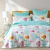 New ❤️ Homthreads Playa Vista Quilt Set Blue ✨