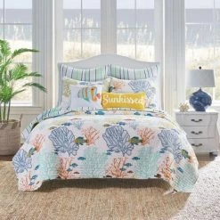 Best Sale ⌛ Deep Sea Multicolored Quilt Set - Levtex Home 👏 -Bedding Sets & Collections Sales Shop unnamed file 18254