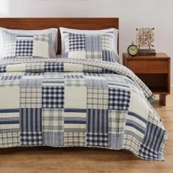 Flash Sale π Napa Quilt & Sham Set Blue - Greenland Home Fashions π 8 Flash Sale π Napa Quilt & Sham Set Blue - Greenland Home Fashions π -Bedding Sets & Collections Sales Shop unnamed file 18278