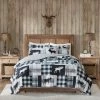 Deals 🛒 Woolrich Sweetwater Oversized Quilt Set Black/gray 👍