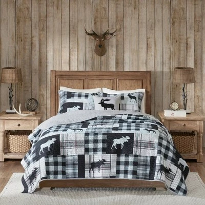 Deals π Woolrich Sweetwater Oversized Quilt Set Black/gray π 1 Deals π Woolrich Sweetwater Oversized Quilt Set Black/gray π
