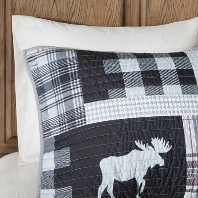 Deals π Woolrich Sweetwater Oversized Quilt Set Black/gray π 2 Deals π Woolrich Sweetwater Oversized Quilt Set Black/gray π - Image 2