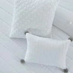 Brand new 🤩 Marie Claire 6 Piece Solid Washed Microfiber Seersucker Quilt Set, Brooke. 😀 -Bedding Sets & Collections Sales Shop unnamed file 18331