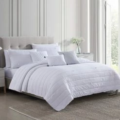 Brand new 🤩 Marie Claire 6 Piece Solid Washed Microfiber Seersucker Quilt Set, Brooke. 😀 -Bedding Sets & Collections Sales Shop unnamed file 18333