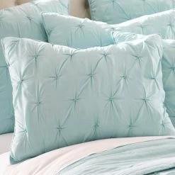 Buy 🎉 Spa Pintuck Quilt Set - One King Quilt and Two King Shams - Levtex Home 🎉