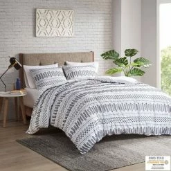 Top 10 💯 Ink+Ivy 3pc Rhea Cotton Jacquard Mini Comforter & Sham Set Black/gray ⌛ -Bedding Sets & Collections Sales Shop unnamed file 1843