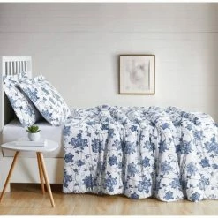 Brand new 🔥 Cottage Classics Estate Bloom Comforter Set Blue ✔️ -Bedding Sets & Collections Sales Shop unnamed file 1925