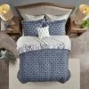 Discount 👍 Madison Park Gordy Reversible Complete bedding set Navy 🎁