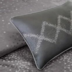 New ❤️ Madison Park Garner Modern Diamond Print Multiple Piece Comforter Set - 7 Piece Gray ⭐ -Bedding Sets & Collections Sales Shop unnamed file 1974