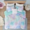 Hot Sale ⌛ Intelligent Design Lisa Watercolor Tie Dye Printed Bedding Collection 🎁