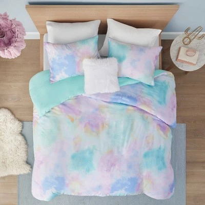 Hot Sale ⌛ Intelligent Design Lisa Watercolor Tie Dye Printed Bedding Collection 🎁 1 Hot Sale ⌛ Intelligent Design Lisa Watercolor Tie Dye Printed Bedding Collection 🎁
