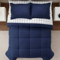 Budget ⌛ Simply Clean Reversible Bed in a Bag - Serta Red/gray 🤩