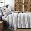 Best deal 🤩 Lush Decor Farmhouse Yarn Dyed Stripe Comforter Set - Lush Décor Gray ⌛