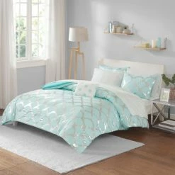 Best deal 🔥 Intelligent Design Janelle Comforter and Sheet Set Aqua ✨