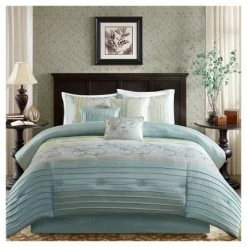 Budget 👏 Madison Park 7pc Monroe Embroidered Comforter Set 🔔
