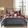 Top 10 🧨 Madison Park Warren Herringbone Comforter Set Red ✨