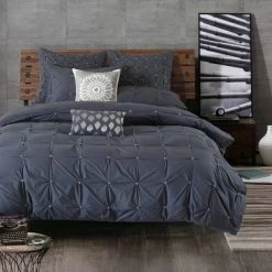 Cheapest 🛒 Ink+Ivy Masie Elastic Embroidered Comforter Set Gray 💯