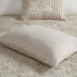 Hot Sale 😍 Madison Park Grace Jacquard 12pc Complete Bedding Set Khaki 🛒 -Bedding Sets & Collections Sales Shop unnamed file 2542