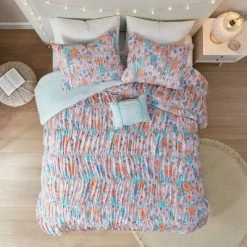 Discount ❤️ Intelligent Design Gracie Floral Printed Ruched Bedding Collection 😀