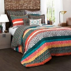 Cheap 🔔 Lush Decor Boho Stripe Bedding Collection - Lush Décor ✔️