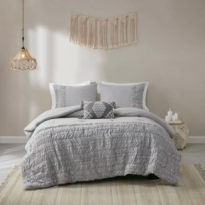 Best deal ❤️ Madison Park Sophia Cotton Comforter Set White ✔️ 3 Best deal ❤️ Madison Park Sophia Cotton Comforter Set White ✔️ - Image 3