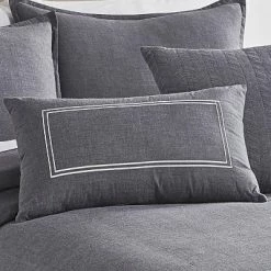 Hot Sale 😀 Riverbrook Home Crosswoven Comforter & Sham Set Charcoal 🎁