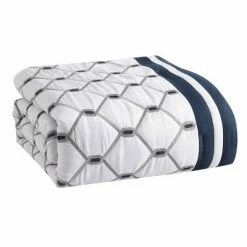 Budget 👏 Hallmart Collectibles Ellison Embroidered Colorblock Comforter Bedding Set Dark Teal ⌛ -Bedding Sets & Collections Sales Shop unnamed file 2740